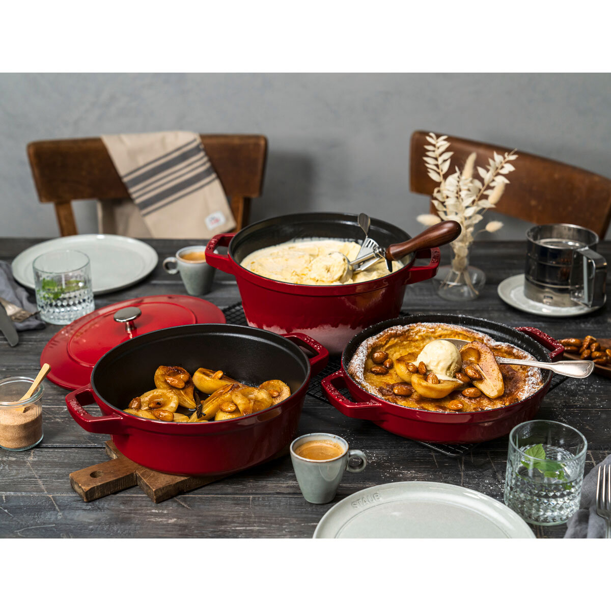 Staub 3 Piece in Cherry