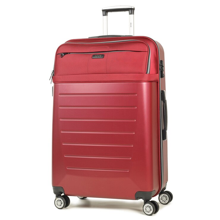 Rock Hybrid 3 Piece Hardside Suitcase Set in Red | Costco UK