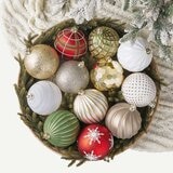 150mm (6 Inch) Shatter Resistant Indoor/Outdoor Christmas Ornaments Pack of 2