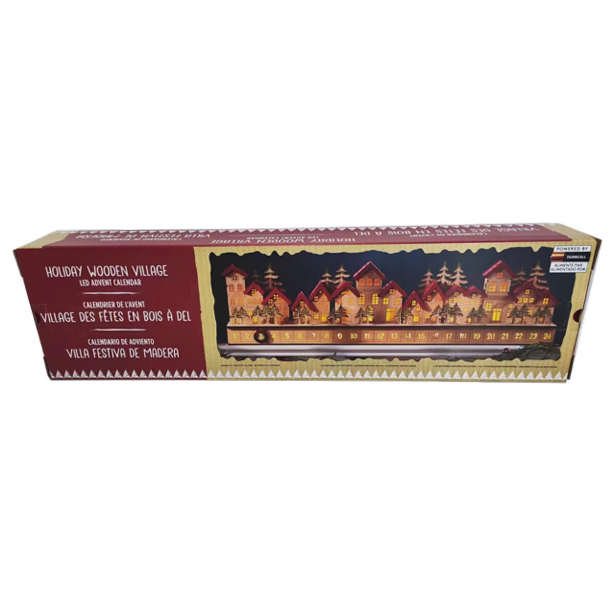 Buy LED Wooden House Calendar Box Image at Costco.co.uk