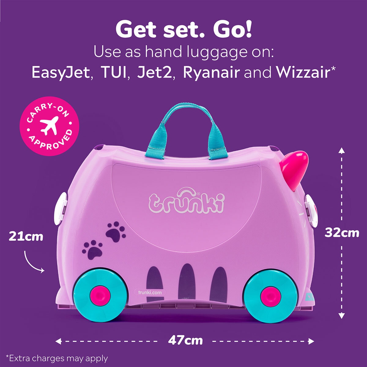 Trunki Ride-On Suitcase - Cassie the Cat Trunki Ride-On Suitcase - Cassie the Cat