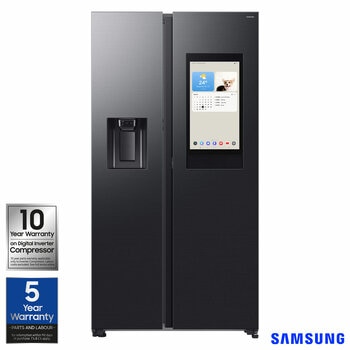 Samsung RS90F66BEFEU, Side by Side Fridge Freezer, E Rated in Black Samsung RS90F66BEFEU, Side by Side Fridge Freezer, E Rated in Black