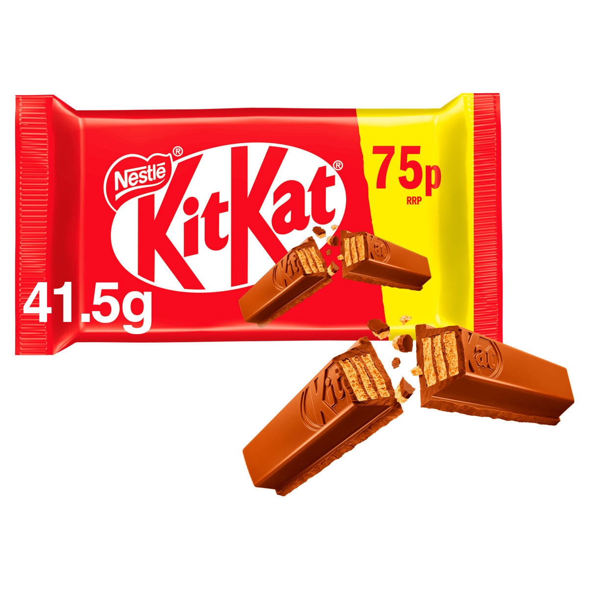 Kit Kat 4 Finger Milk Chocolate Bar, 24 x 41.5g