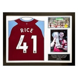 Declan Rice Signed Framed West Ham Shirt