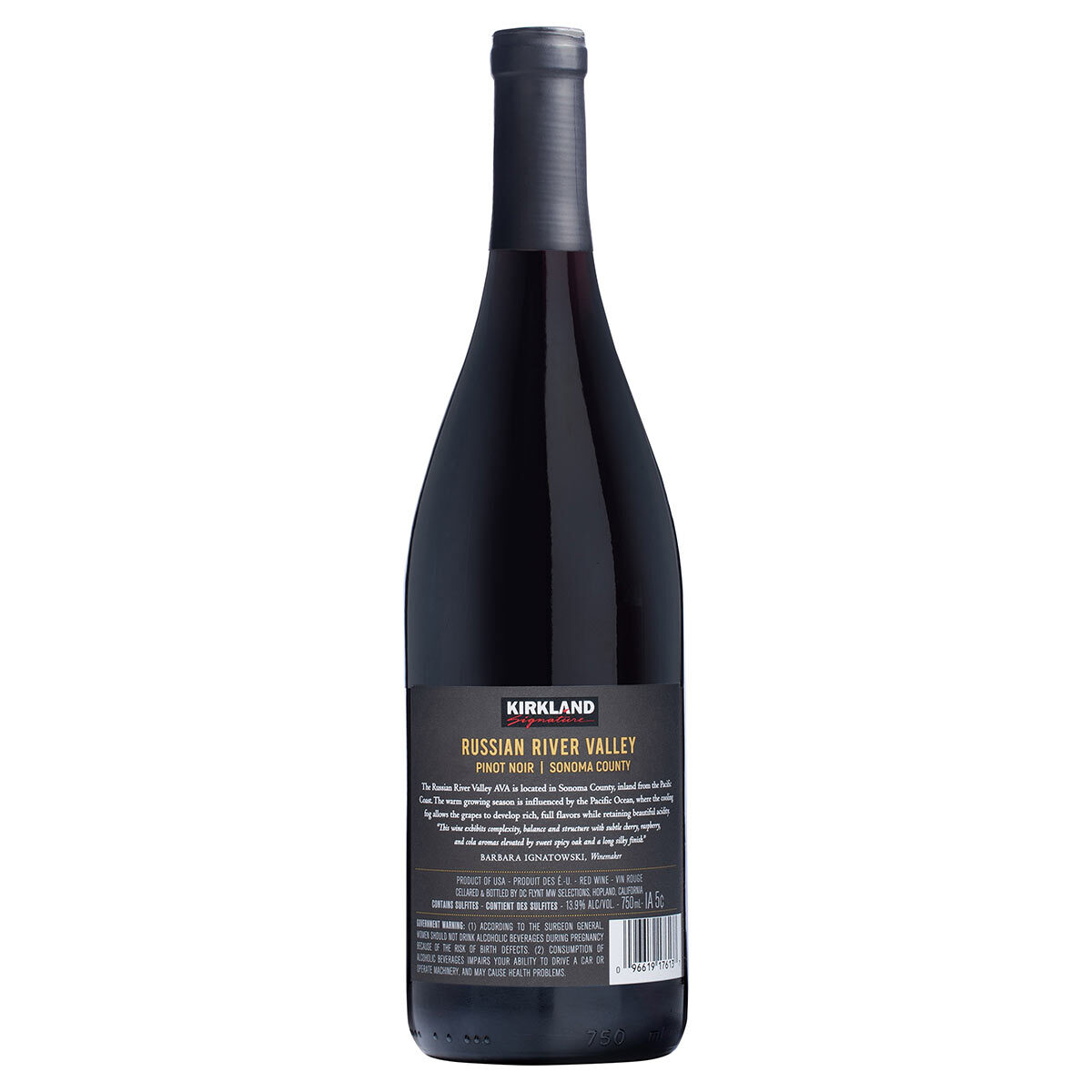 Kirkland Signature Russian River Valley Pinot Noir 2022, 75cl