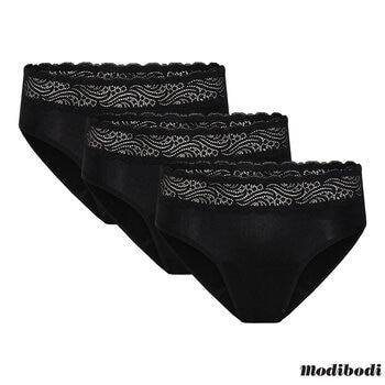 ModiBodi Sensual Period & Leak Proof Hi-Waist Bikini Brief 3 Pack