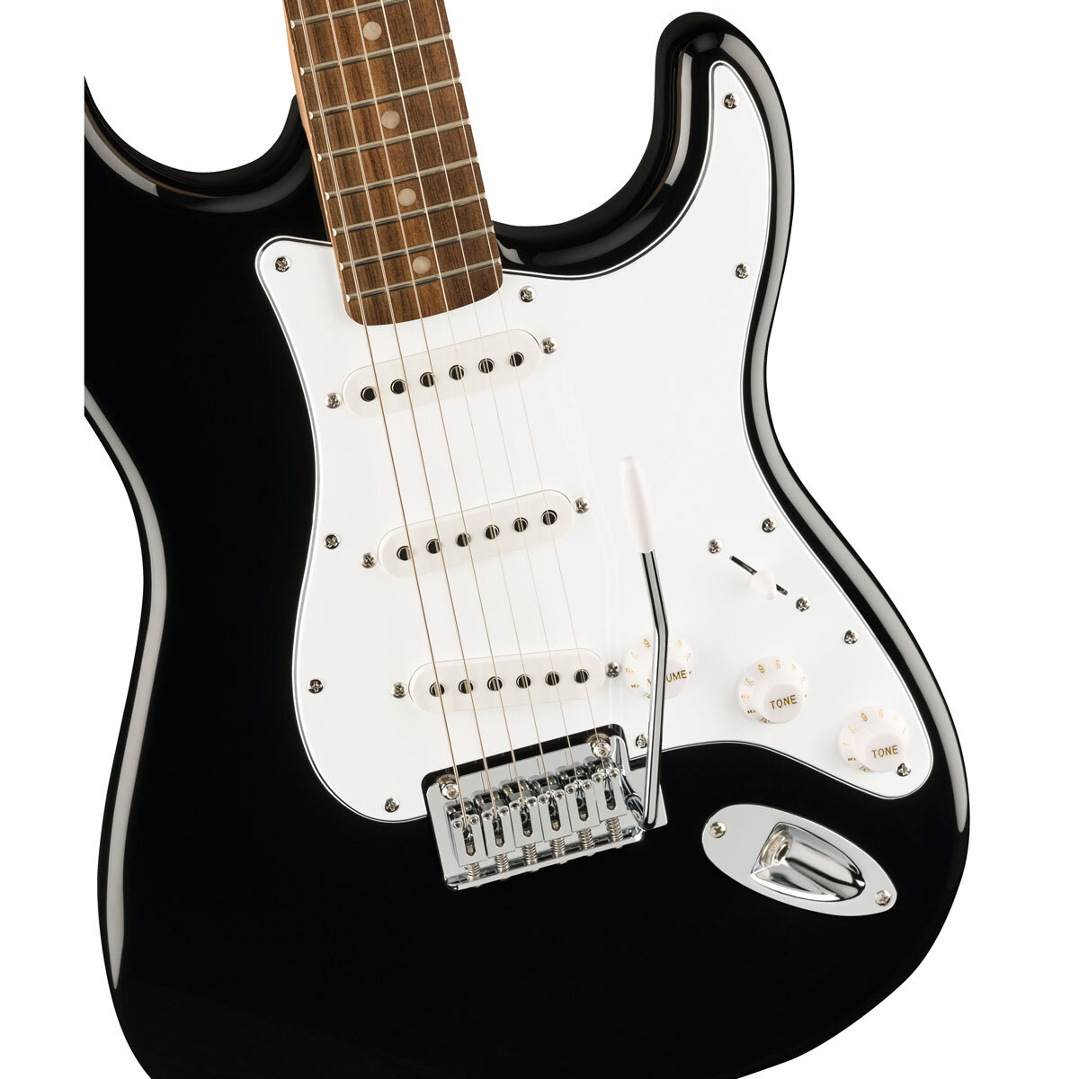 Squire Stratocaster Mustang by Fender Electric Guitar Affinity Series Pack, Black