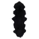 Naturally Sheepskins Mongolian Double Rug 180 x 55 cm in Black