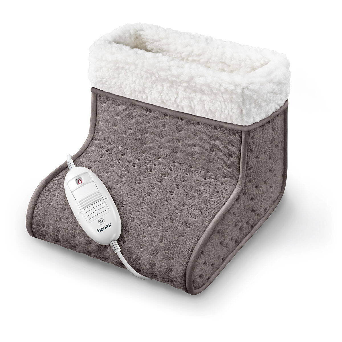 Beurer Cosy Heated Foot Warmer in Taupe, 32 x 26 x 26 cm