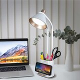 OttLite LED Desk Organiser Lamp with Wireless Charging Stand - Lifestyle image