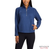 Spyder Ladies Peached 1/2 Zip Sweatshirt in Blue