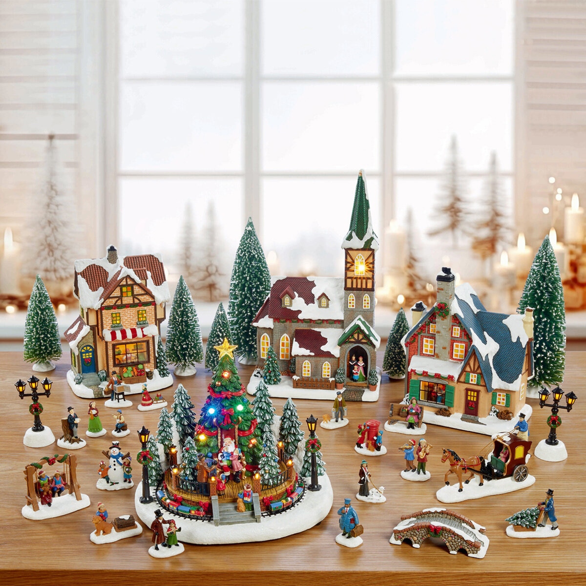 Buy 30pc Christmas Village Lifestyle Image at costco.co.uk