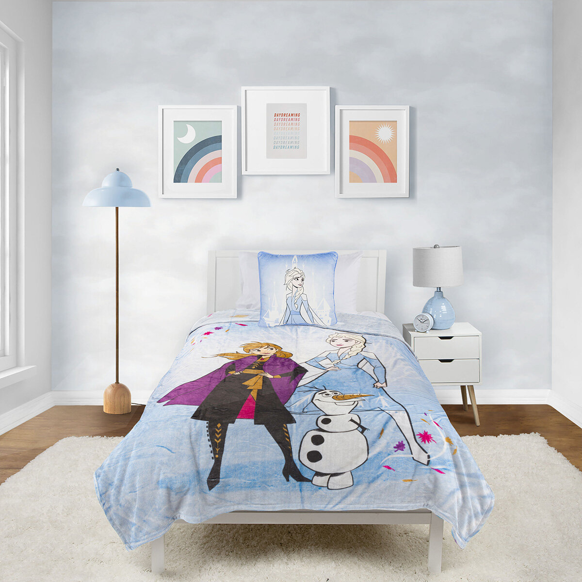 Disney Character Cushion & Throw Set in 3 designs