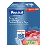 Bacofoil Safeloc Food and Freezer Bags, Medium, 152 Pack Bacofoil Safeloc Food and Freezer Bags, Medium, 152 Pack