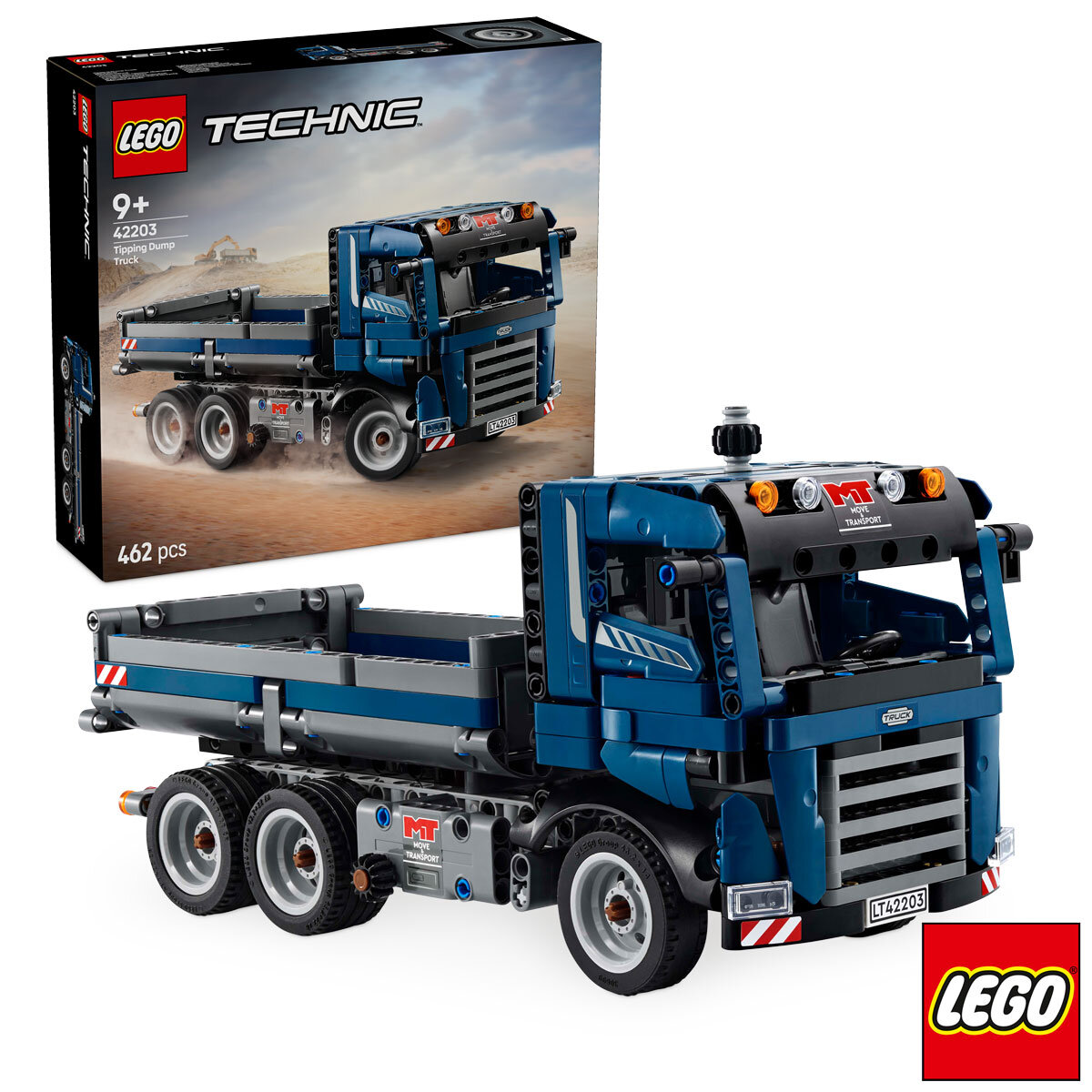 LEGO Technic Tipping Dump Truck - Model 42203 (9+ Years)