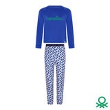 United Colors of Benetton Youth Pyjama 4 Piece Set in Blue