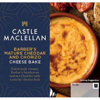 Castle Maclellan Barbers Mature Cheddar & Chorizo Cheese Bake, 400g