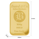 100g Gold Minted Bar