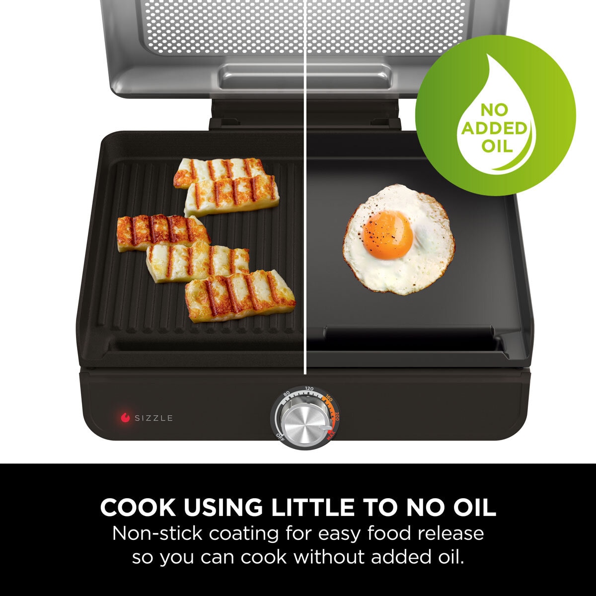 Ninja Sizzle Indoor Grill & Flat Plate Lifestyle Image