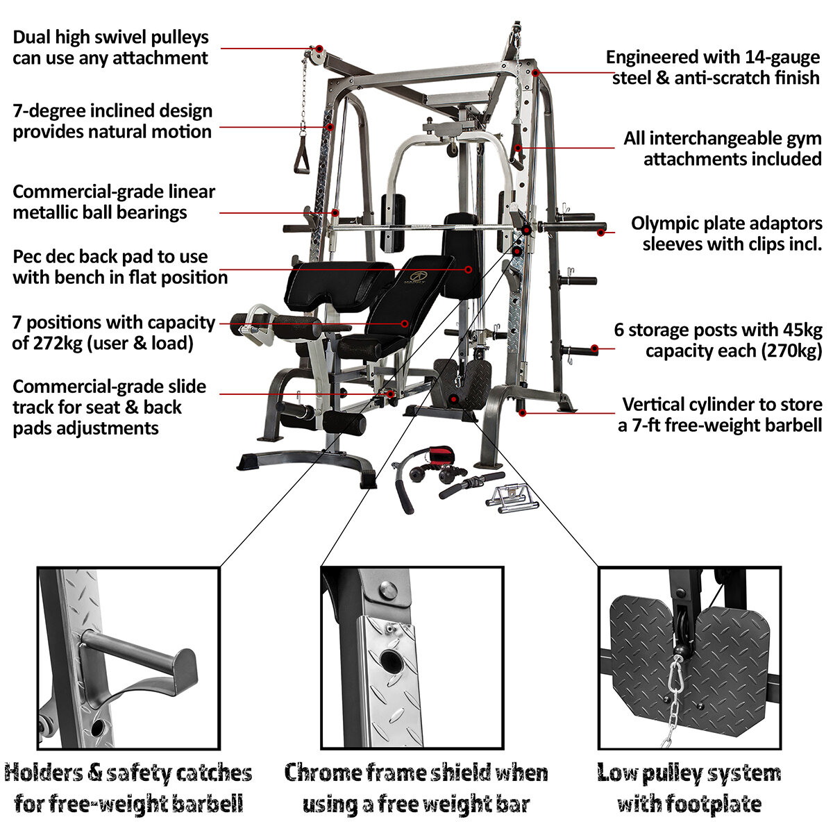 Marcy smith best sale machine parts