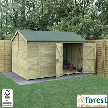 Forest Garden Timberdale 12ft x 8ft 3" (3.6 x 2.5m) Tongue & Groove Wooden Storage Shed