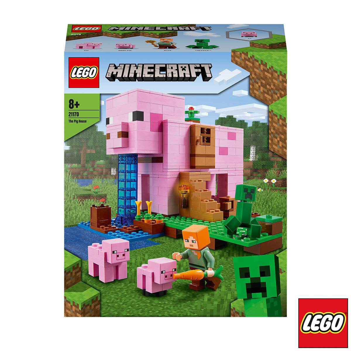 LEGO Minecraft The Pig House - Model 21170 (8+ Years) | C...