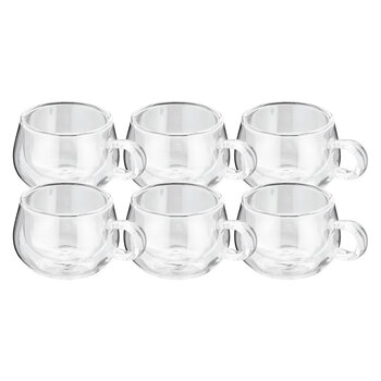 Judge Double Walled Latte Glass Set 275ml, 6 Piece | Cost