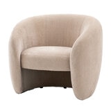 Gallery Curvo Cream Fabric Armchair