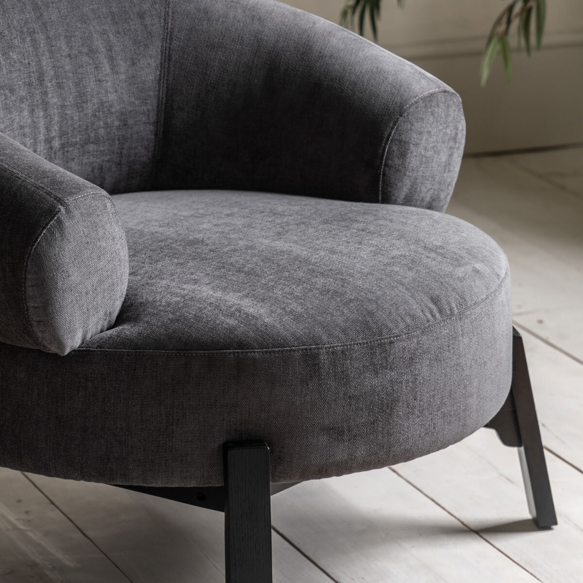 Gallery Ardo Grey Velvet Armchair