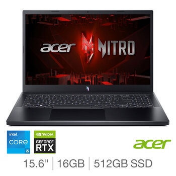 Acer Nitro V, Intel Core i5, 16GB RAM, 512GB SSD, NVIDIA GeForce RTX 4050, 15.6 Inch Gaming Laptop, NH.QNBEK.001