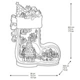 1.4ft (44.5cm) Santa Boot with Music