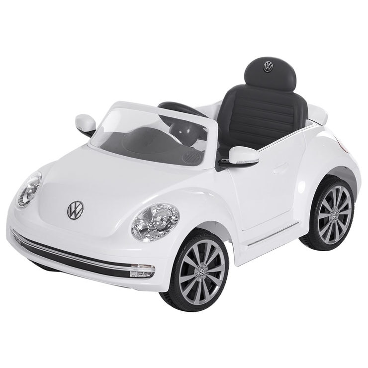 Rollplay VW Beetle 6V Children's Electric Ride On in White (3+ Years ...