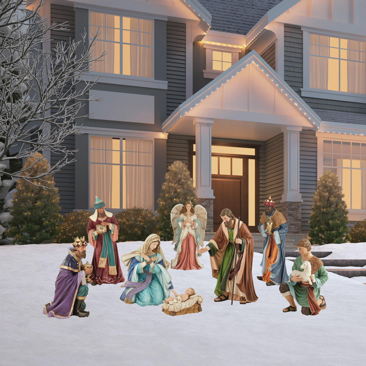 Buy 40in Outdoor Nativity Set Lifestyle Image at Costco.co.uk