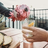 Pinaq Rose being poured into a glass