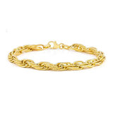 14ct Yellow Gold Mult-Link Twist Bracelet