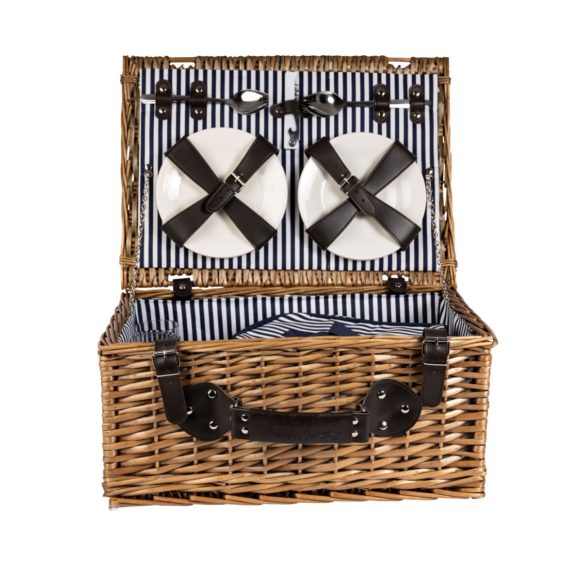 Navigate Three Rivers 4 Person Wicker Picnic Basket