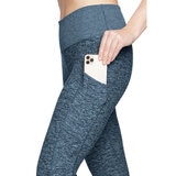 Close up of Side image of capri legging with pocket detail