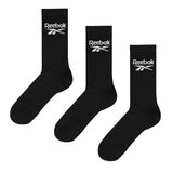 Reebok Unisex Core Crew Socks 6 Pack in Black