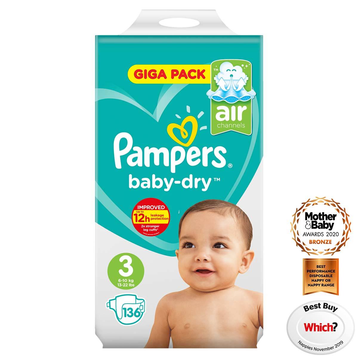 pampers night time nappies