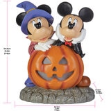 21 Inch Halloween Mickey and Minnie Pumpkin with lights and Music