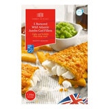 Three Oceans 5 Battered Cod Fillets, 1.25kg Three Oceans 5 Battered Cod Fillets, 1.25kg
