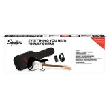 Squire Stratocaster Mustang by Fender Electric Guitar Affinity Series Pack, Black