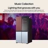 LG MoodUP™ GMV960NNME Side by Side Fridge Freezer with InstaView in Colour Changing LED, E Rated