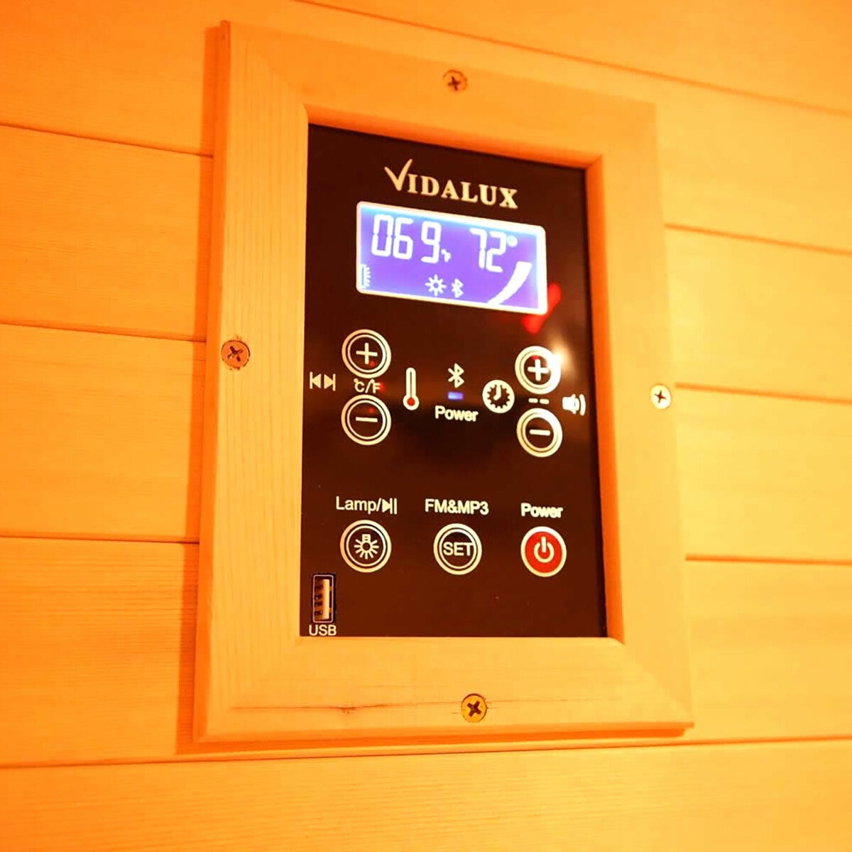 Vidalux Platinum 3 Person Infrared Indoor Sauna