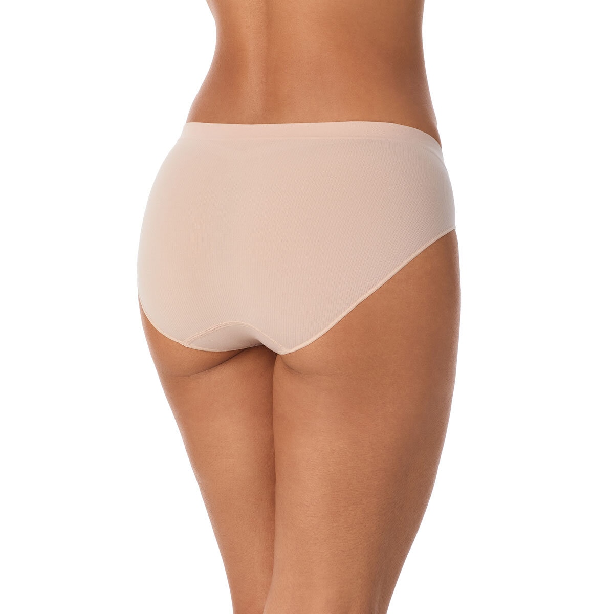 DKNY Seamless Rib Brief 4 Pack in Pink & Teal