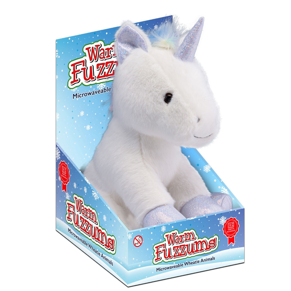 Microwavable Snuggable Animal Hotties, Unicorn in box