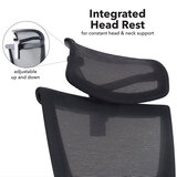 DAMS SHELBY ERGONOMIC MESH OFFICE CHAIR WITH HEADREST