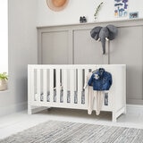 Tutti Bambini Tivoli 4 Piece Nursery Set with Sprung Mattress, White