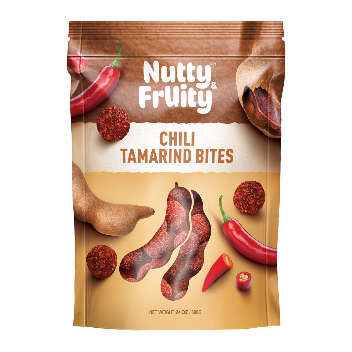 Nutty and Fruity Chili Tamarind Bites, 680g