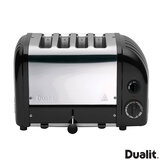 Front profile of Dualit 4 slot toaster